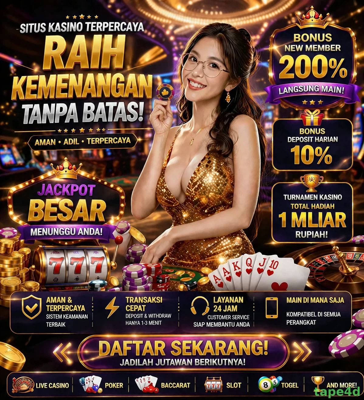 Cara Mendaftar dan Verifikasi Akun di tape4d