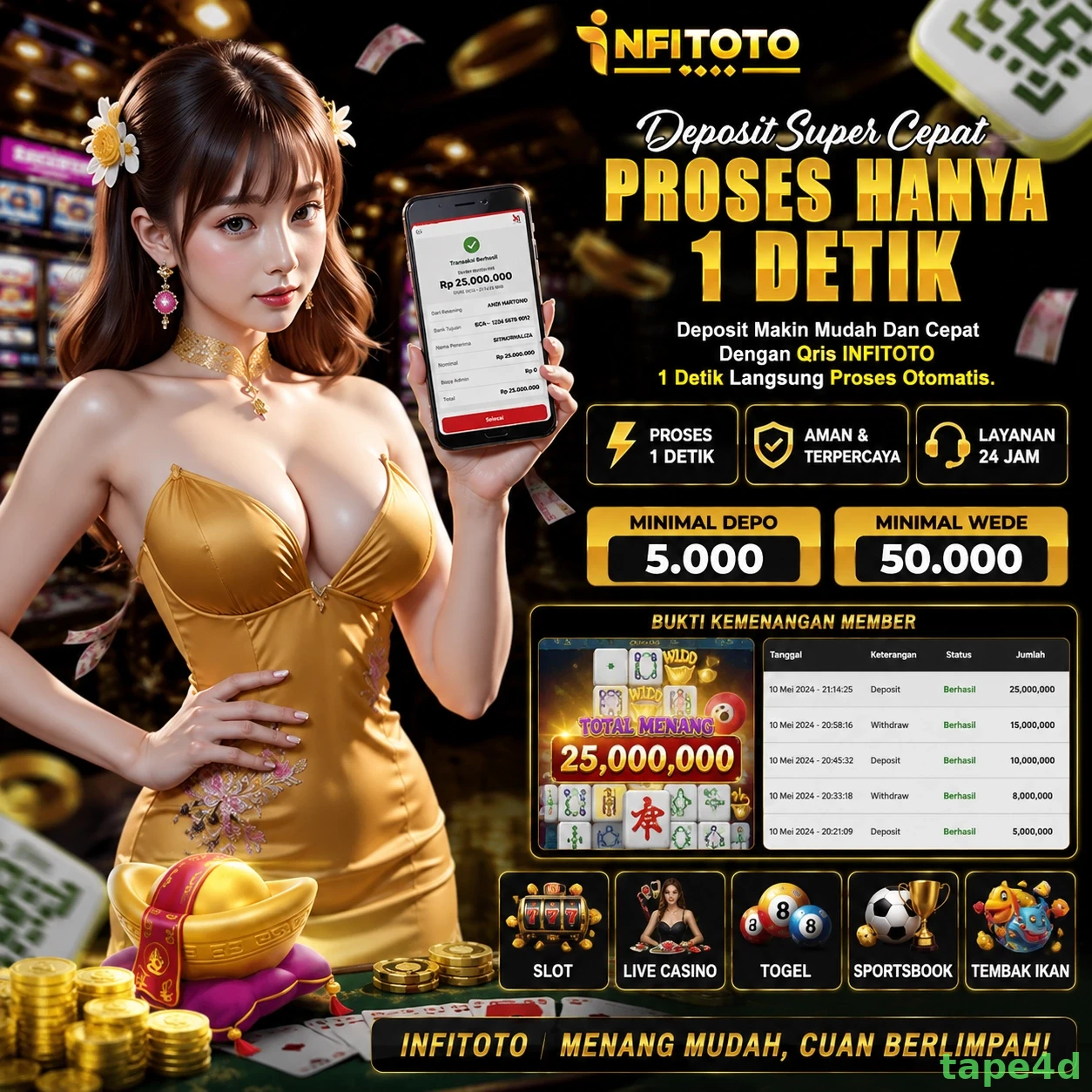 tape4d Platform Game Terpercaya untuk Pemain Indonesia